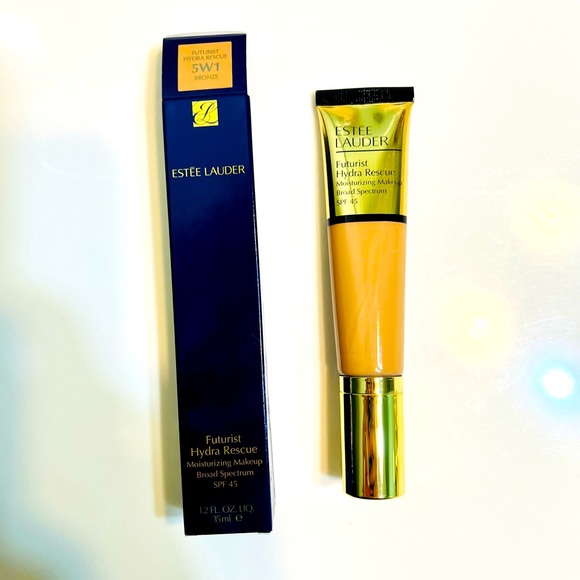 Estée Lauder Futurist Hydra Rescue Moisturizing Foundation FW1 BRONZE NWB - Picture 2 of 5